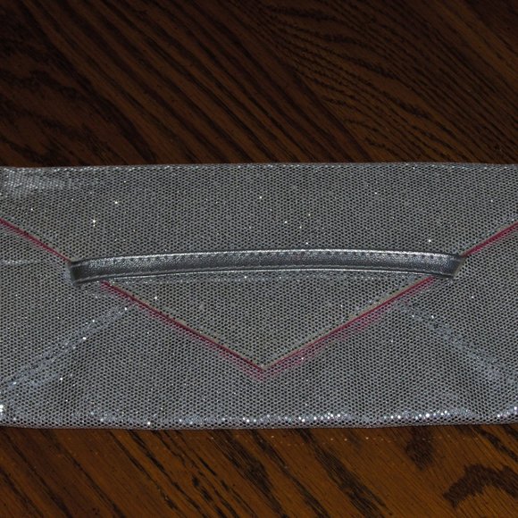 Victoria's Secret Clutch Bag Silver Sparkle BOTTOM DOLLAR SALE!!!! - Picture 1 of 5